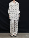 Mutedance 25 Spring/Summer Silk Bouquet Top Jacket MD-MD25SS126-HOARY MD25SS125